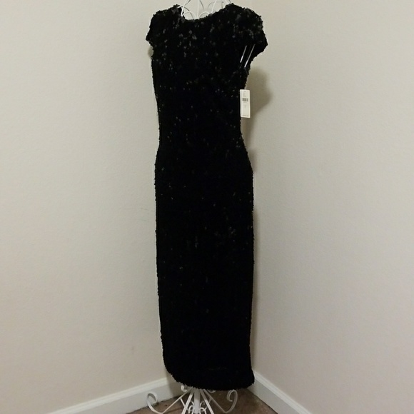 Dress the Population Black Velvet Sequin Dress - Picture 3 of 8